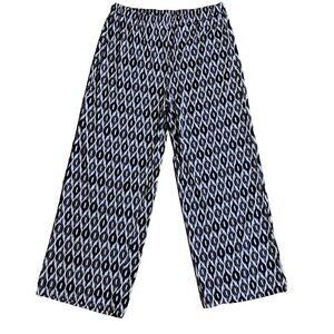 THREADZ Australia Black White Pull On Stretch Waist Pants Womens US Size L Large